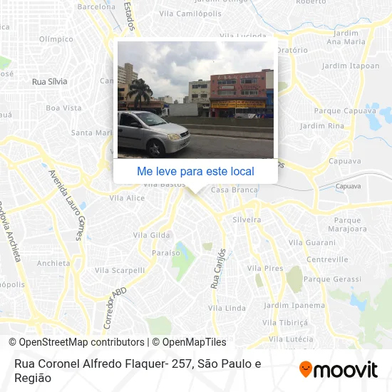 Rua Coronel Alfredo Flaquer- 257 mapa