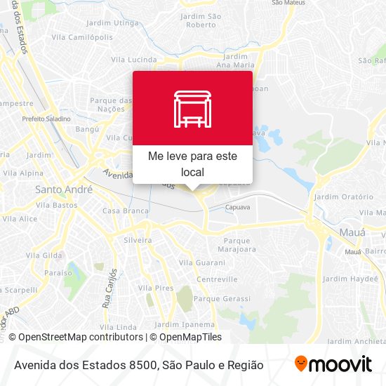 Avenida dos Estados 8500 mapa