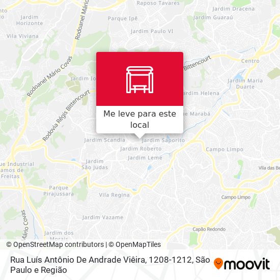 Rua Luís Antônio De Andrade Viêira, 1208-1212 mapa