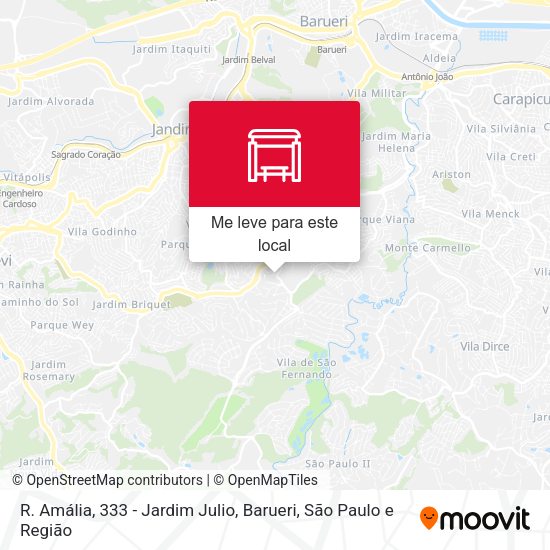 R. Amália, 333 - Jardim Julio, Barueri mapa