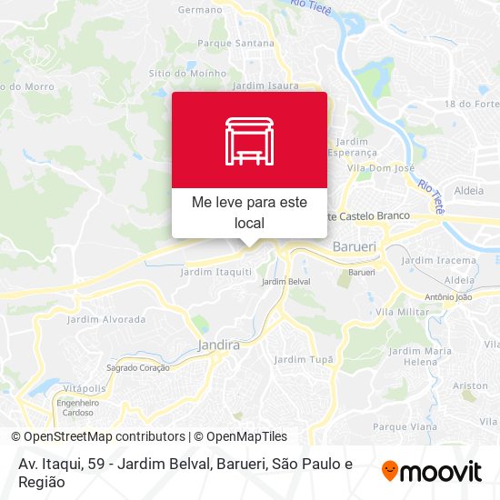 Av. Itaqui, 59 - Jardim Belval, Barueri mapa