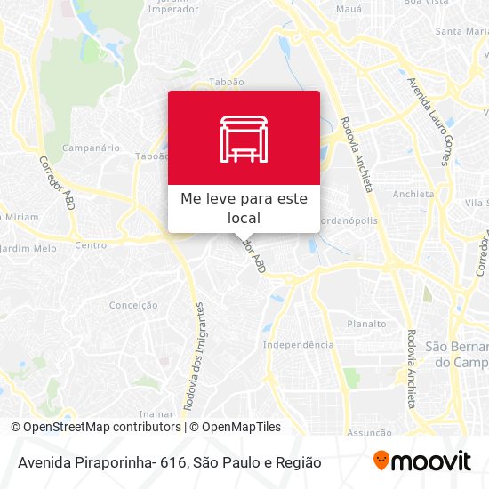 Avenida Piraporinha- 616 mapa
