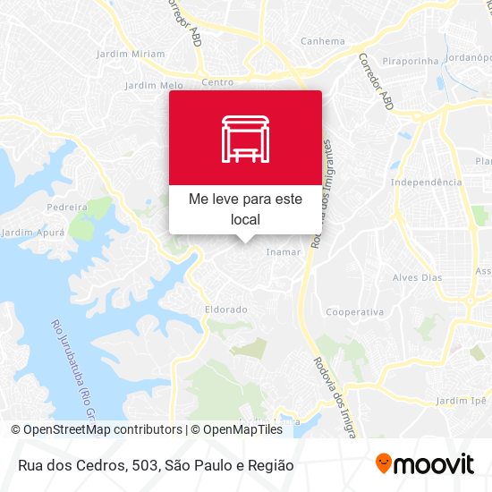 Rua dos Cedros, 503 mapa