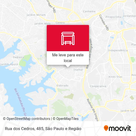 Rua dos Cedros, 485 mapa
