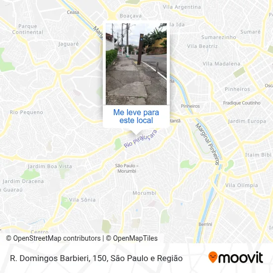 R. Domingos Barbieri, 150 mapa