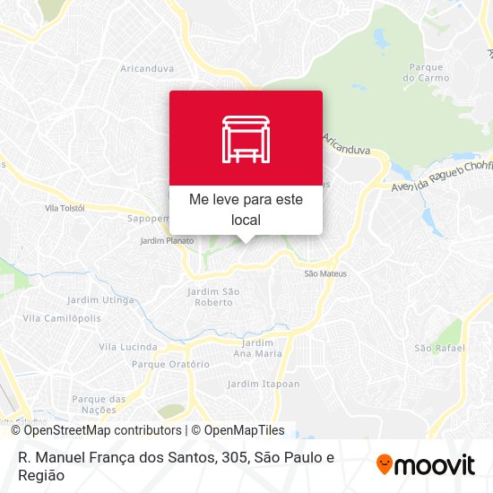 R. Manuel França dos Santos, 305 mapa