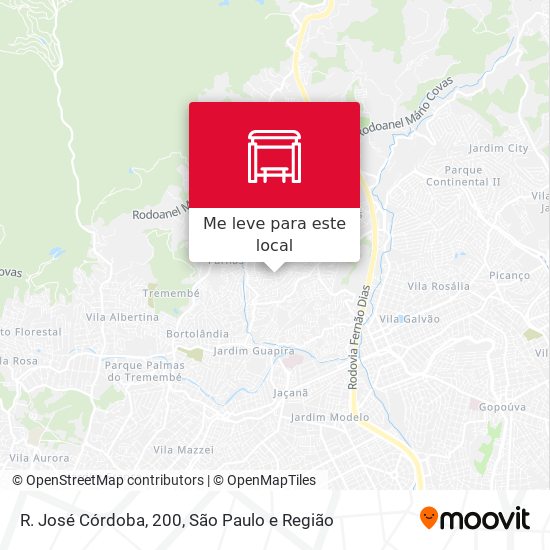 R. José Córdoba, 200 mapa