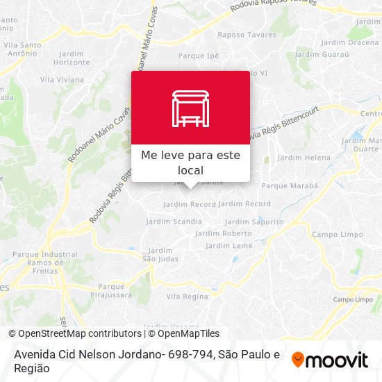 Avenida Cid Nelson Jordano- 698-794 mapa