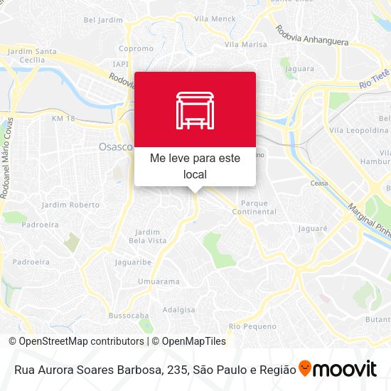 Rua Aurora Soares Barbosa, 235 mapa