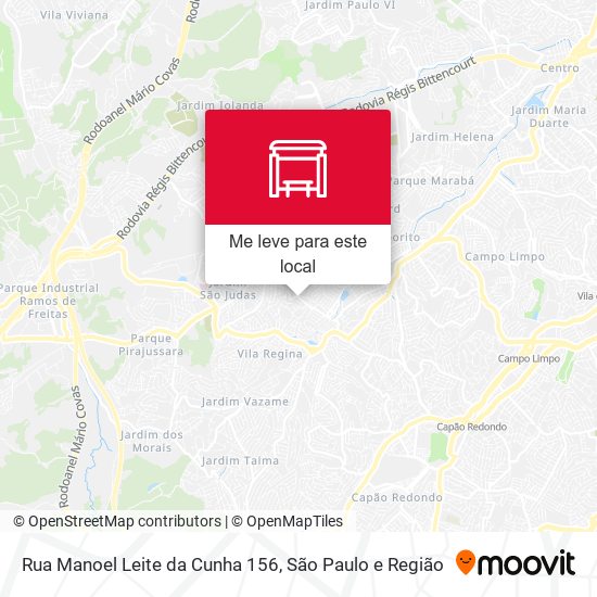 Rua Manoel Leite da Cunha 156 mapa