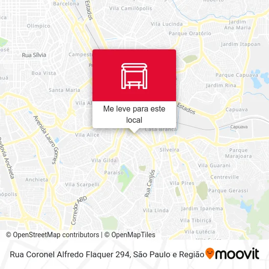 Rua Coronel Alfredo Flaquer 294 mapa