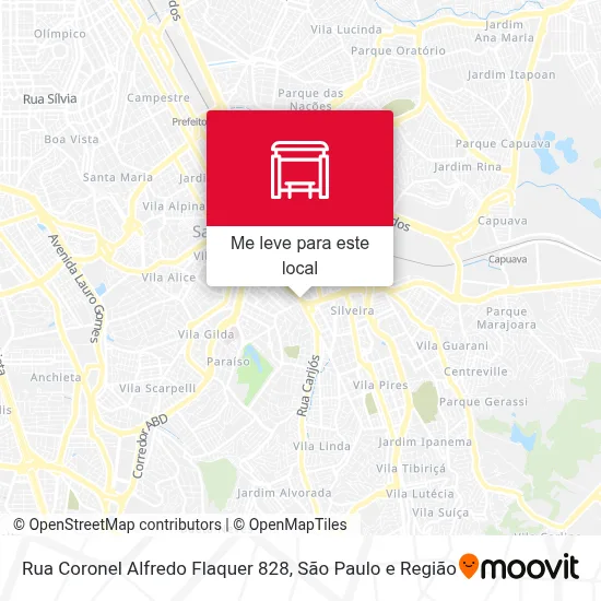 Rua Coronel Alfredo Flaquer 828 mapa