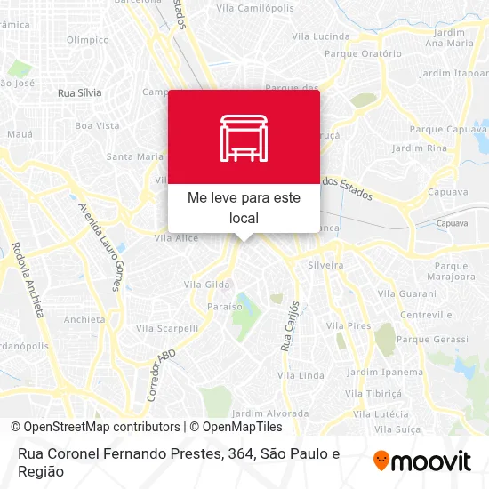 Rua Coronel Fernando Prestes, 364 mapa