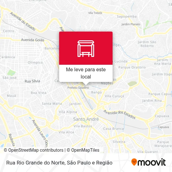 Rua Rio Grande do Norte mapa