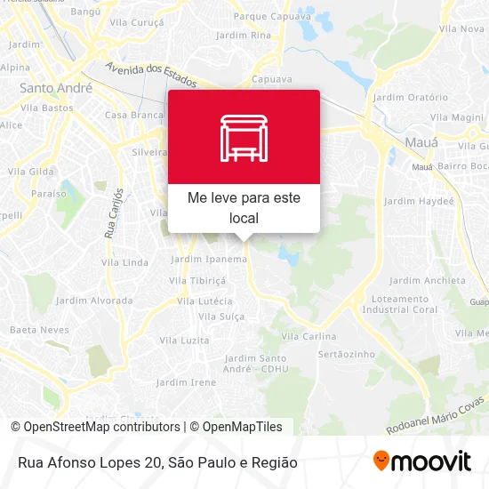Rua Afonso Lopes 20 mapa