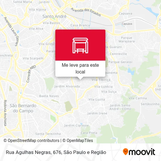 Rua Agulhas Negras, 676 mapa