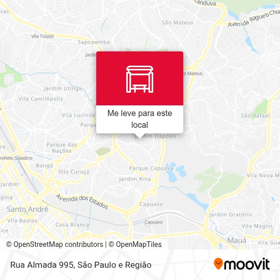 Rua Almada 995 mapa
