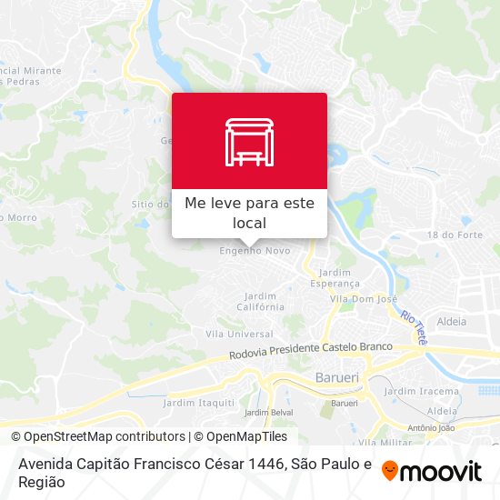 Avenida Capitão Francisco César 1446 mapa
