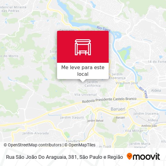 Rua São João Do Araguaia, 381 mapa