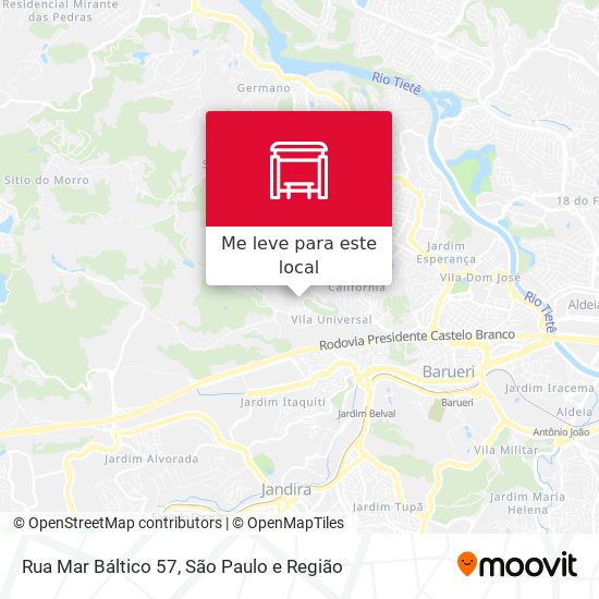 Rua Mar Báltico 57 mapa