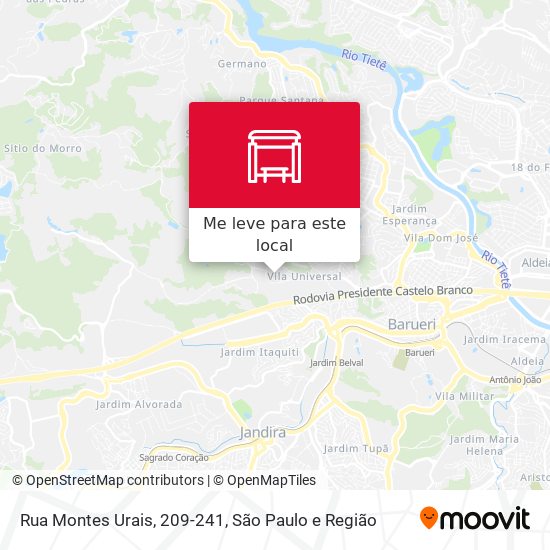 Rua Montes Urais, 209-241 mapa