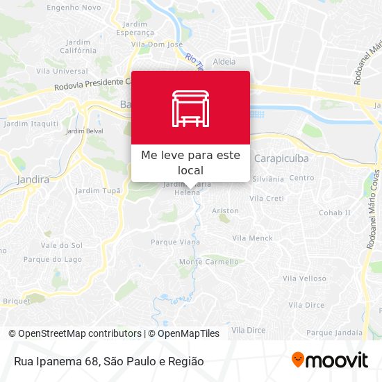 Rua Ipanema 68 mapa