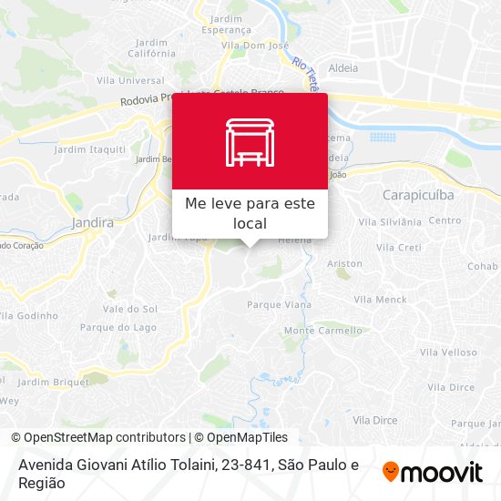 Avenida Giovani Atílio Tolaini, 23-841 mapa