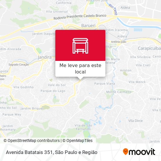 Avenida Batatais 351 mapa