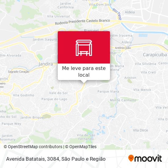 Avenida Batatais, 3084 mapa