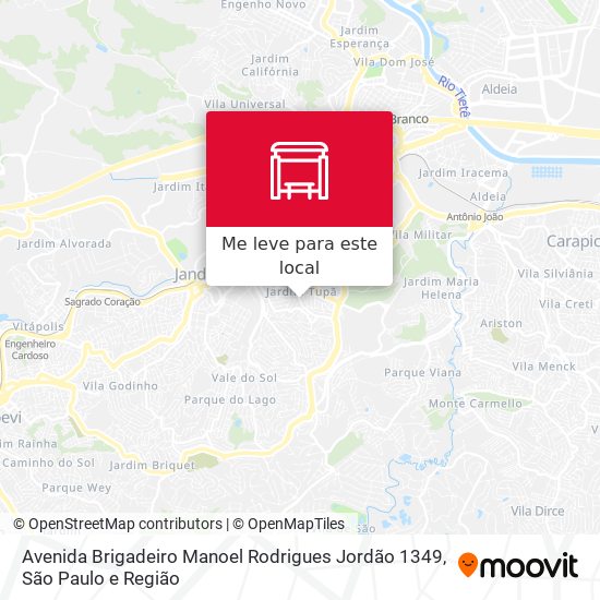 Avenida Brigadeiro Manoel Rodrigues Jordão 1349 mapa