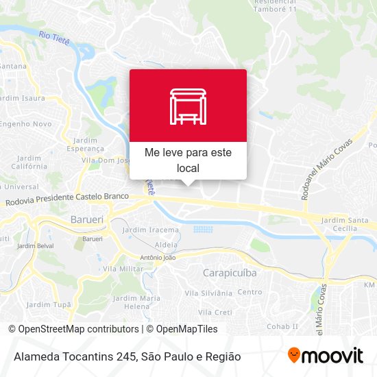 Alameda Tocantins 245 mapa