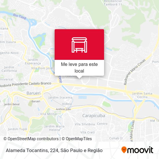 Alameda Tocantins, 224 mapa