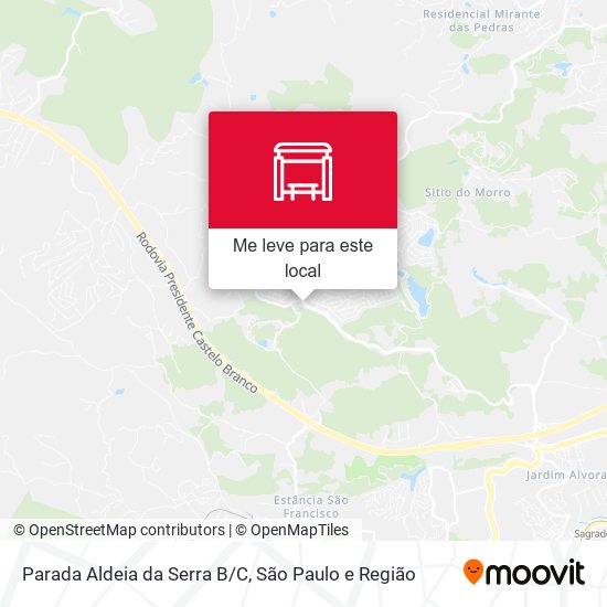 Parada Aldeia da Serra B/C mapa