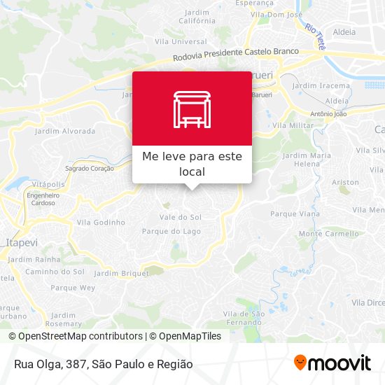 Rua Olga, 387 mapa