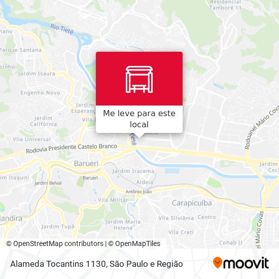 Alameda Tocantins 1130 mapa