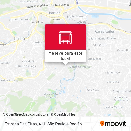 Estrada Das Pitas, 411 mapa