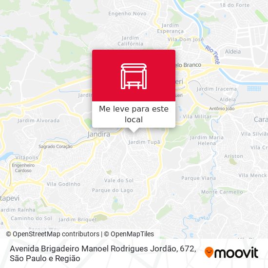Avenida Brigadeiro Manoel Rodrigues Jordão, 672 mapa