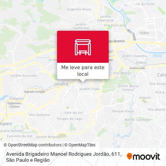 Avenida Brigadeiro Manoel Rodrigues Jordão, 611 mapa