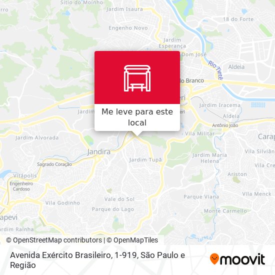 Avenida Exército Brasileiro, 1-919 mapa