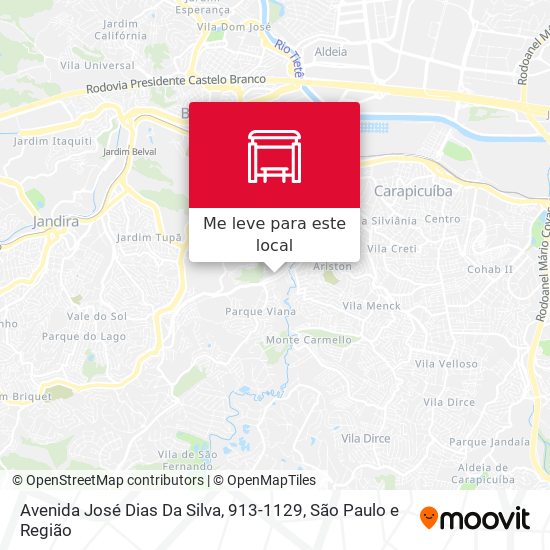 Avenida José Dias Da Silva, 913-1129 mapa