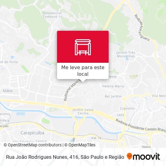 Rua João Rodrigues Nunes, 416 mapa