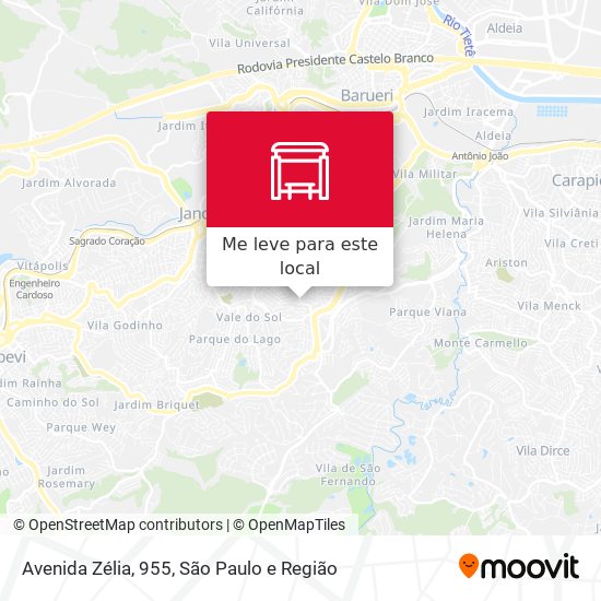 Avenida Zélia, 955 mapa