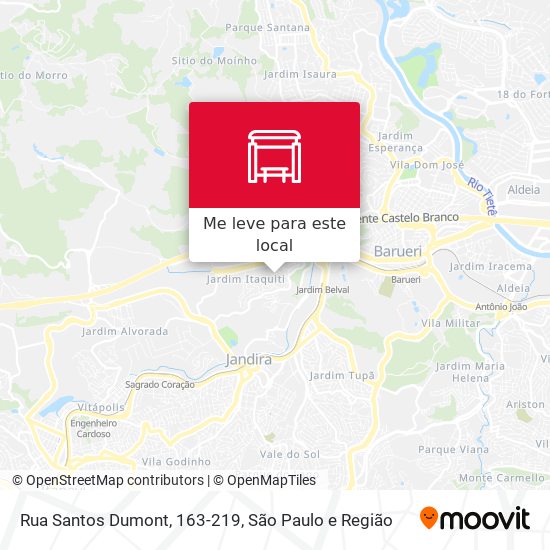 Rua Santos Dumont, 163-219 mapa
