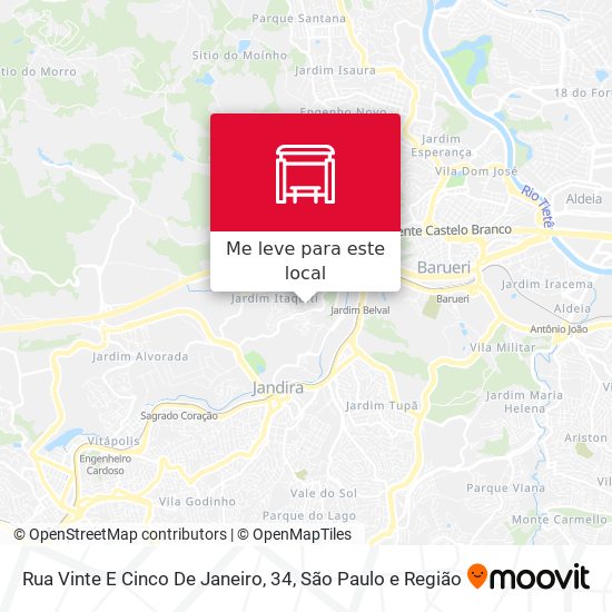 Rua Vinte E Cinco De Janeiro, 34 mapa