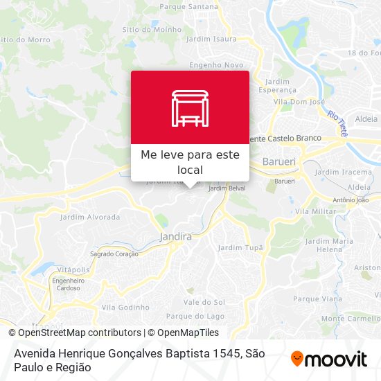 Avenida Henrique Gonçalves Baptista 1545 mapa