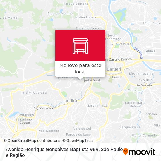 Avenida Henrique Gonçalves Baptista 989 mapa