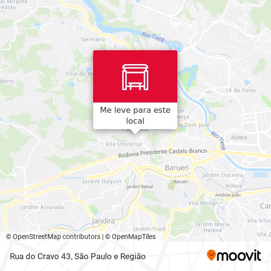 Rua do Cravo 43 mapa
