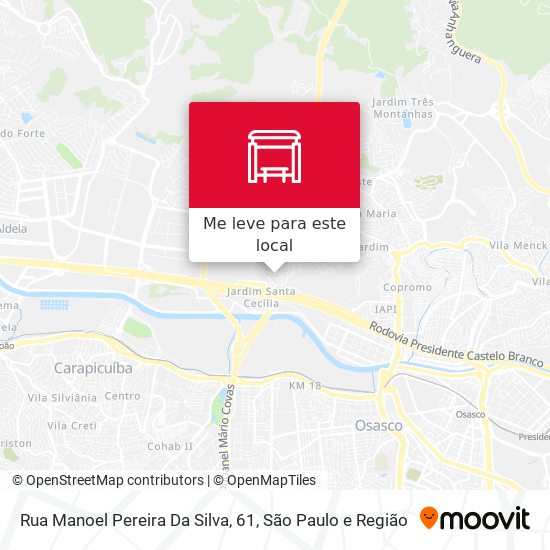 Rua Manoel Pereira Da Silva, 61 mapa