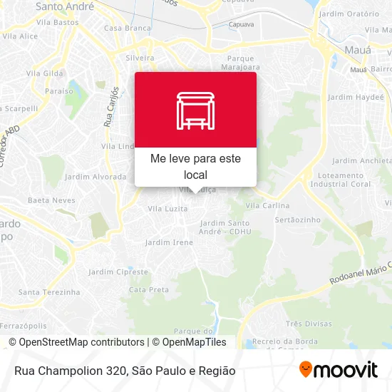 Rua Champolion 320 mapa