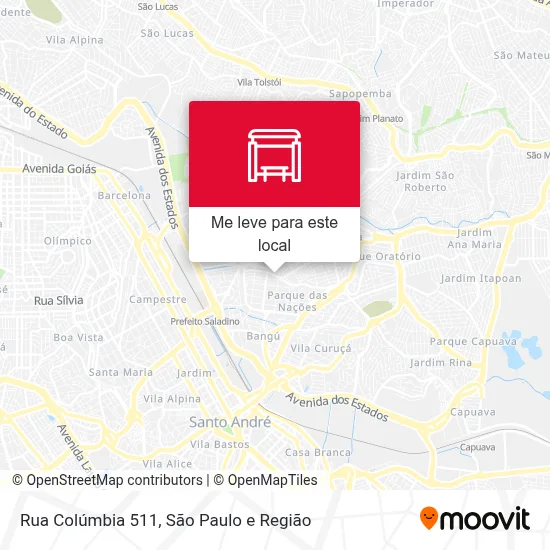 Rua Colúmbia 511 mapa